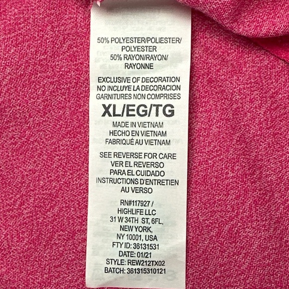 Reebok Magenta Athletic Tank Top - Picture 5 of 5